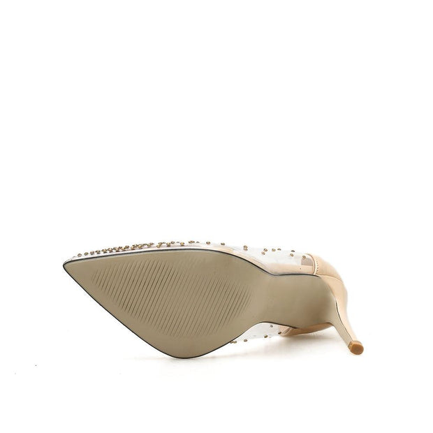 Women PVC Clear Transparent Pumps Rhinestone Crystal High Heel Wedding Bridesmaid Party Stiletto - Ernadi