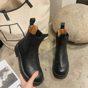 Women Chunky Heel Ankle Boots Woman Shoes Autumn Chelsea Boots Female Platform Ladies Boots
