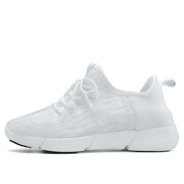 Summer Led Fiber Optic Shoes for Girls Boys Men Women USB Recharge Glowing Sneakers Light Up Shoes Sports Shoes - Ernadi