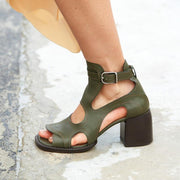 Genuine Leather Casual Sandals Vintage Shoes - Ernadi