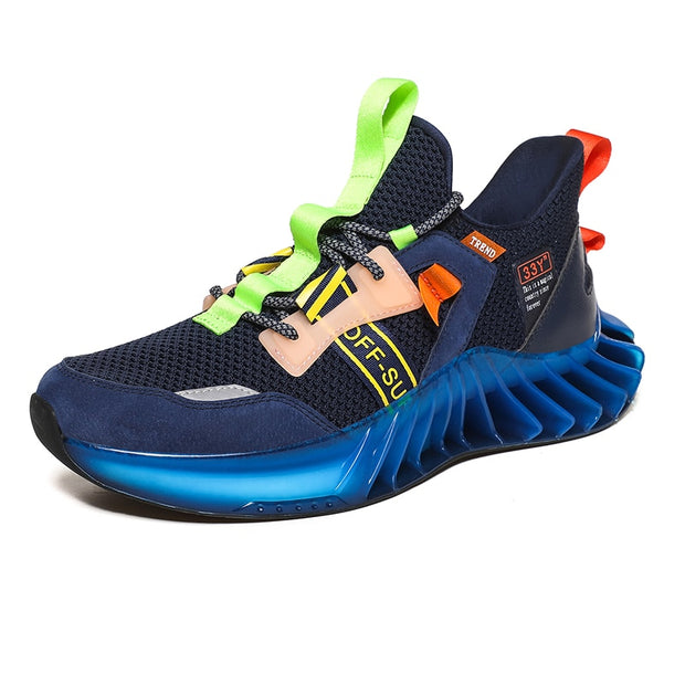 Men Blade Shoes Casual Sneakers Men Reflective Shoes Breathable Flying Woven Sneakers