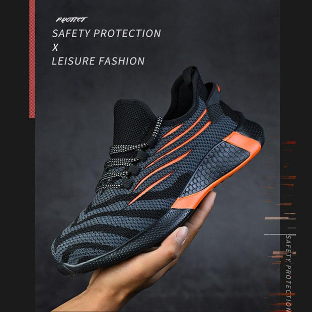 Unisex Safety Shoes Women Steel Toe Shoes Men Work Sneakers Safety Shoes Men Lightweight Work Boots Indestructible Work Shoes - Ernadi