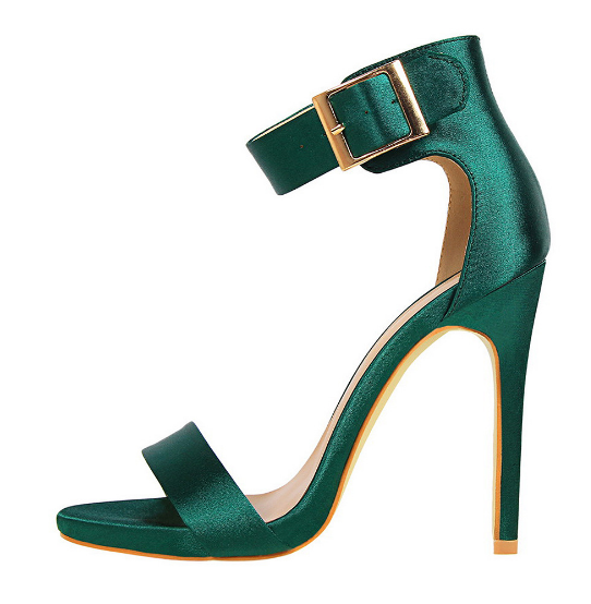 Satin Silk High Heels Sandals Gladiator Pumps - Ernadi
