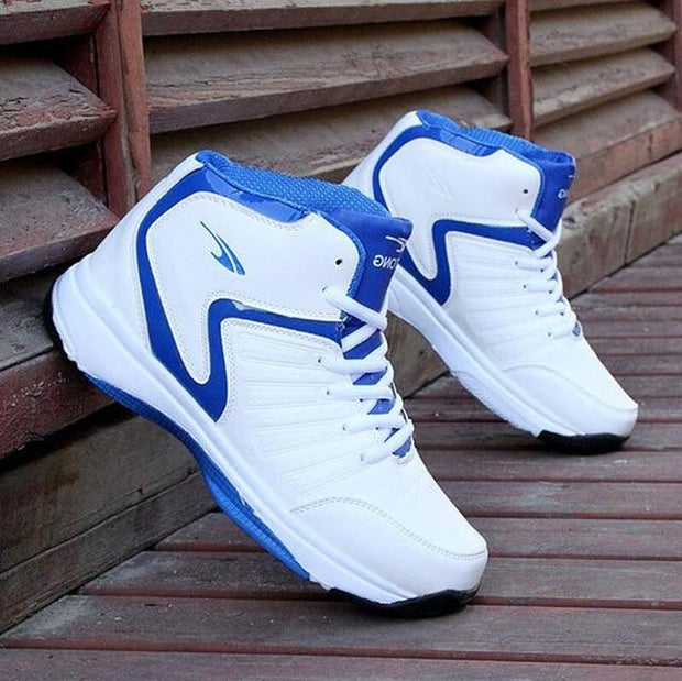 High Top Men's Basketball Sneakers Breathable Athletic Shoes Outdoor Sneakers - Ernadi