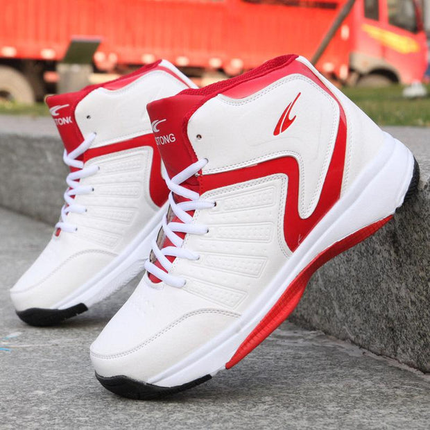 High Top Men's Basketball Sneakers Breathable Athletic Shoes Outdoor Sneakers - Ernadi