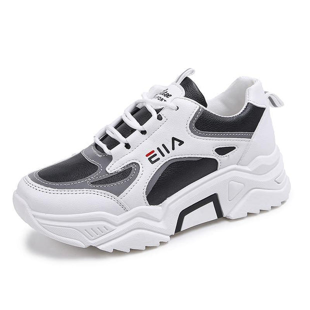 New Sneakers Women Breathable Mesh Casual Shoes Female Fashion Sneaker Lace Up High Leisure Women Vulcanize Shoe Platform - Ernadi