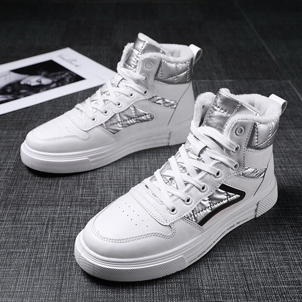 High-top canvas Height Increasing Non-Leather Shoes