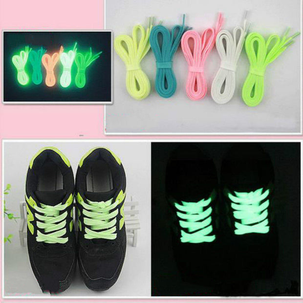 Sport Luminous Shoelace Glow In The Dark Night Color Fluorescent Shoelace Athletic Sport - Ernadi