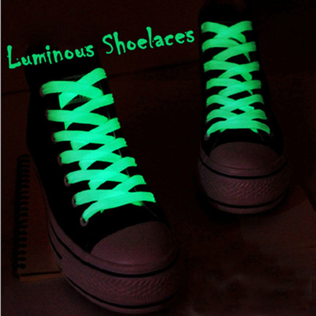 Sport Luminous Shoelace Glow In The Dark Night Color Fluorescent Shoelace Athletic Sport - Ernadi