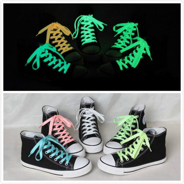 Sport Luminous Shoelace Glow In The Dark Night Color Fluorescent Shoelace Athletic Sport - Ernadi