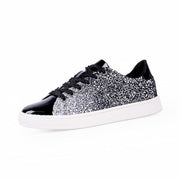 Spring Women Casual lace-Up Bling Glitter Vulcanised Sneakers - Ernadi