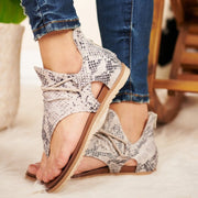 Leopard Pattern Rome Sandals Anti-slip Wedges Summer shoes