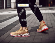 Men Sports Shoes Lace-up Athletic Breathable Blade Sneakers