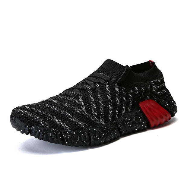 Running Shoes Adult Breathable Knit Athletic Outdoor Sport Sneakers Men Walking Shoes - Ernadi