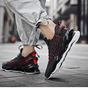 Men Sports Shoes Lace-up Athletic Breathable Blade Sneakers