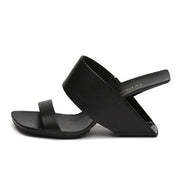 Jady Rose Strange Heel Stiletto Wedge Slides - Ernadi