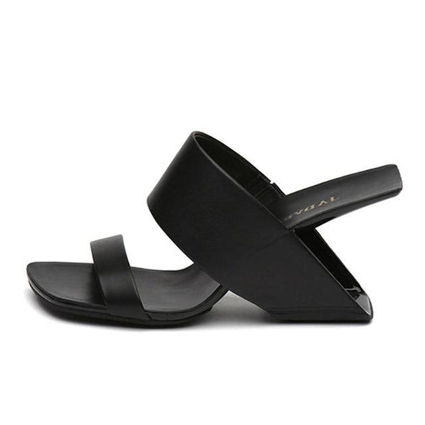 Jady Rose Strange Heel Stiletto Wedge Slides - Ernadi