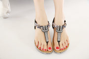 T-strap Flip Flops Thong Summer Gladiator Sandals Elastic Band
