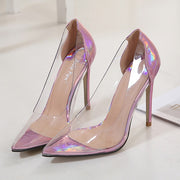 Transparent Thin High Heeled Pumps - Ernadi
