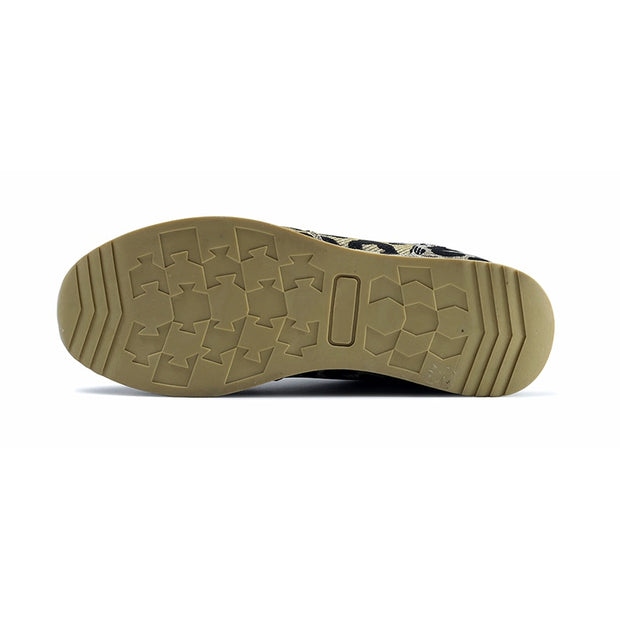 Leopard Pattern Fabric Casual Sneakers Flats Shoes Women - Ernadi
