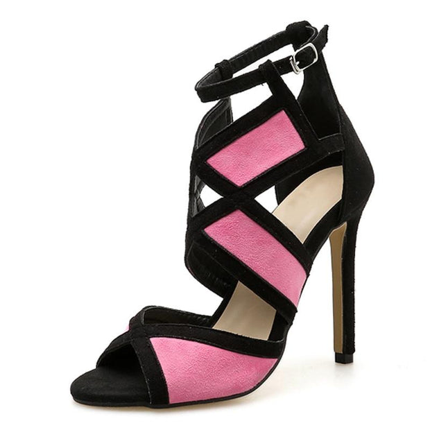 Designer Sandals Hollow out Buckle Strap High Heels Pumps - Ernadi