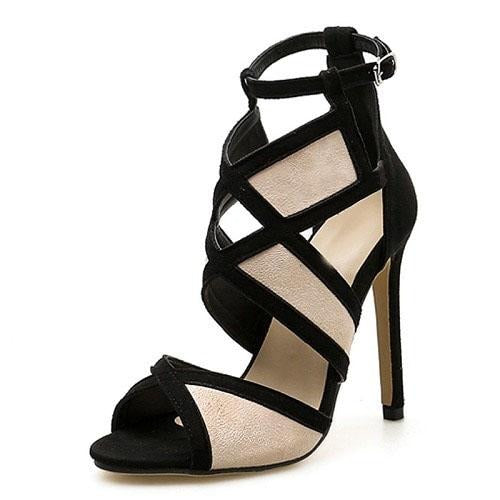 Designer Sandals Hollow out Buckle Strap High Heels Pumps - Ernadi