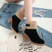 Winter Outdoor Warm Fur Boots Waterproof Snow Boot