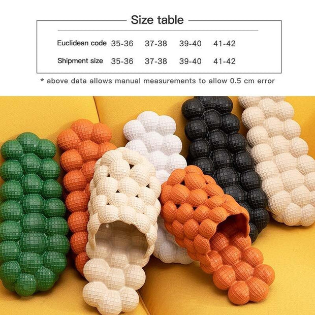 Unisex Slippers Bathroom Slipper Indoor Sandals EVA Massage Sandals Home Slippers Non-slip Floor Flip Flops - Ernadi