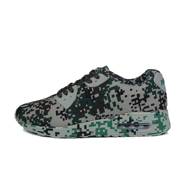 Men Sneakers Athletic Camouflage Breathable Trainer Shoes