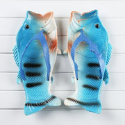 Summer Shoes Fish Slippers Flip Flops Unisex Beach Slippers Men Slides Light Man's Funny Slippers - Ernadi