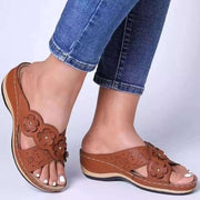 Wedge Sandals For Women Versatile Fish Mouth Large Size Sandals - Ernadi
