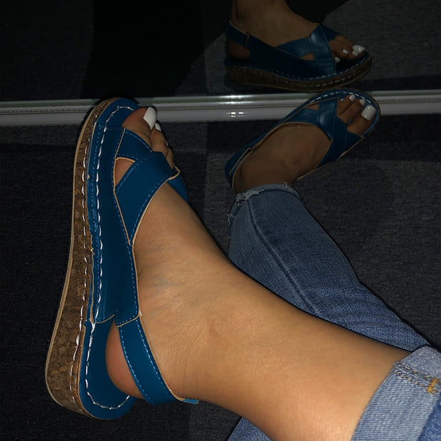 Women Sandals Summer Female Shoes Women's Peep Toe Wedge Comfortable Plus Size Platform Sandals