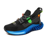 Men Blade Shoes Casual Sneakers Men Reflective Shoes Breathable Flying Woven Sneakers