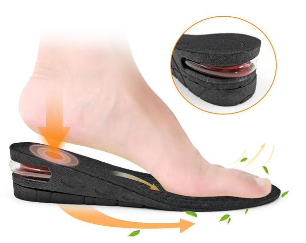 Insole Height Increase Cushion Height Lift Adjustable Shoe Insert Absorbant Foot Pad