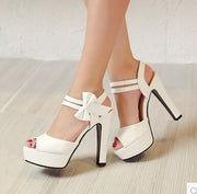 High-heeled Fish Mouth Waterproof Platform Shoes