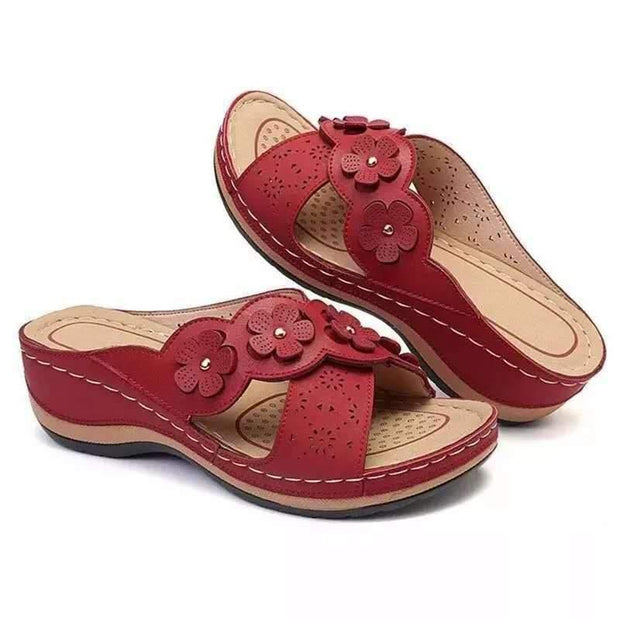 Wedge Sandals For Women Versatile Fish Mouth Large Size Sandals - Ernadi