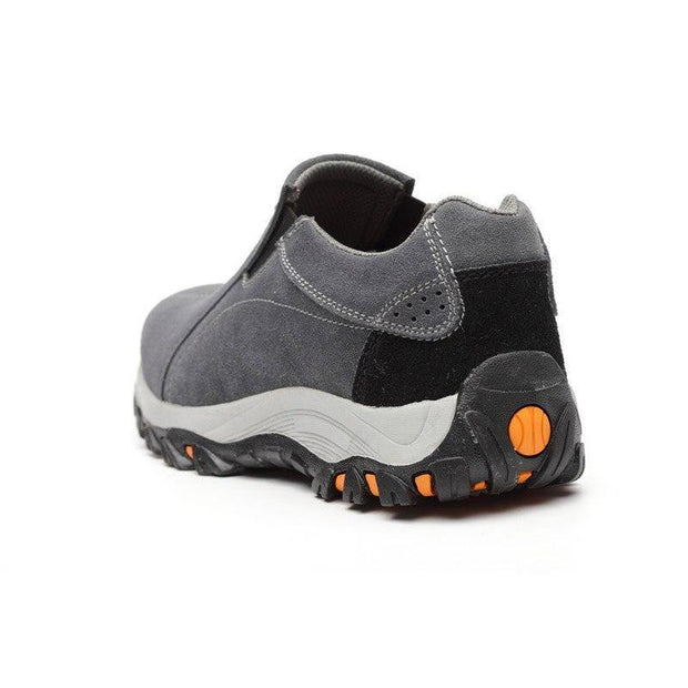 Steel toecap Unisex work & safety boots genuine leather steel mid sole man woman shoes - Ernadi