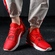 Sports Shoes Men Red Army Green Breathable Air Cushion Jogging Athletic Outdoor Sneakers Men