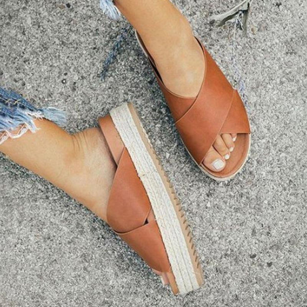 Leopard Sandals Summer Women Slippers Open Toe Casual Shoes Ladies Outdoor Beach Flip Flops Female Slides - Ernadi