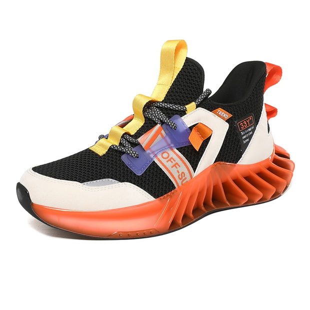 Men Blade Shoes Casual Sneakers Men Reflective Shoes Breathable Flying Woven Sneakers