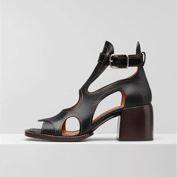 Genuine Leather Casual Sandals Vintage Shoes - Ernadi