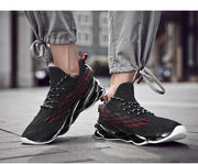 Men Sports Shoes Lace-up Athletic Breathable Blade Sneakers