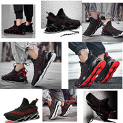 Men Sports Shoes Lace-up Athletic Breathable Blade Sneakers