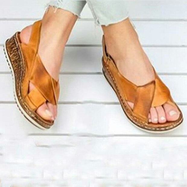 Women Sandals Summer Female Shoes Women's Peep Toe Wedge Comfortable Plus Size Platform Sandals
