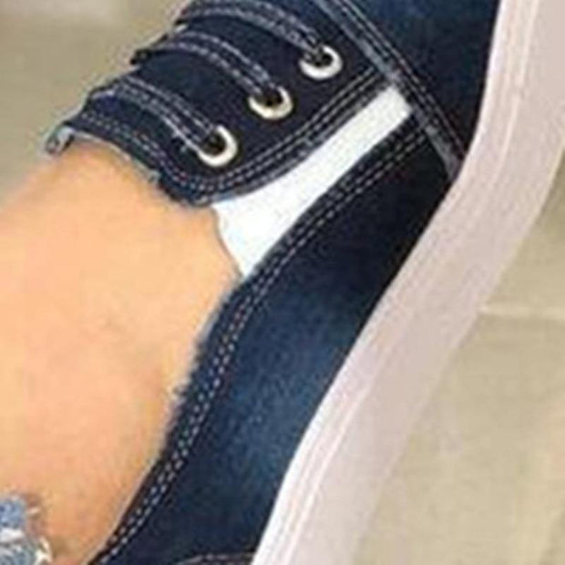 Breathable Denim Loafers Elastic Band - Ernadi