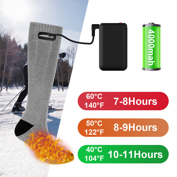 Heating Sock Three Modes Water Resistant Electric Warm Sock Set
