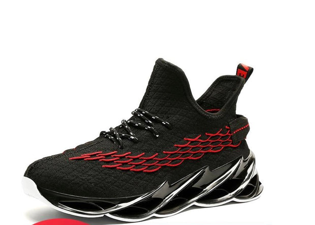 Men Sports Shoes Lace-up Athletic Breathable Blade Sneakers