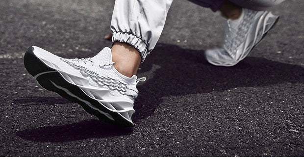 Men Sports Shoes Lace-up Athletic Breathable Blade Sneakers