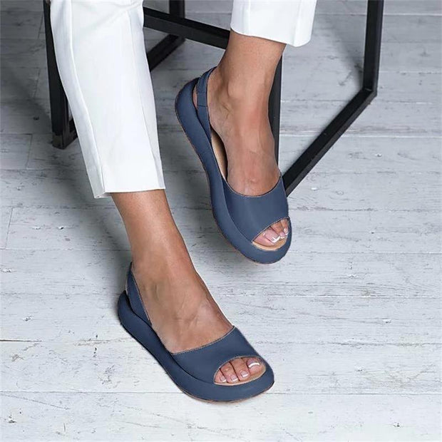 Fish Mouth Ladies Shoes Slip On Office Flats Summer Sandals - Ernadi
