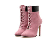 High Heels Pointed Toe Boots Woman Shoes